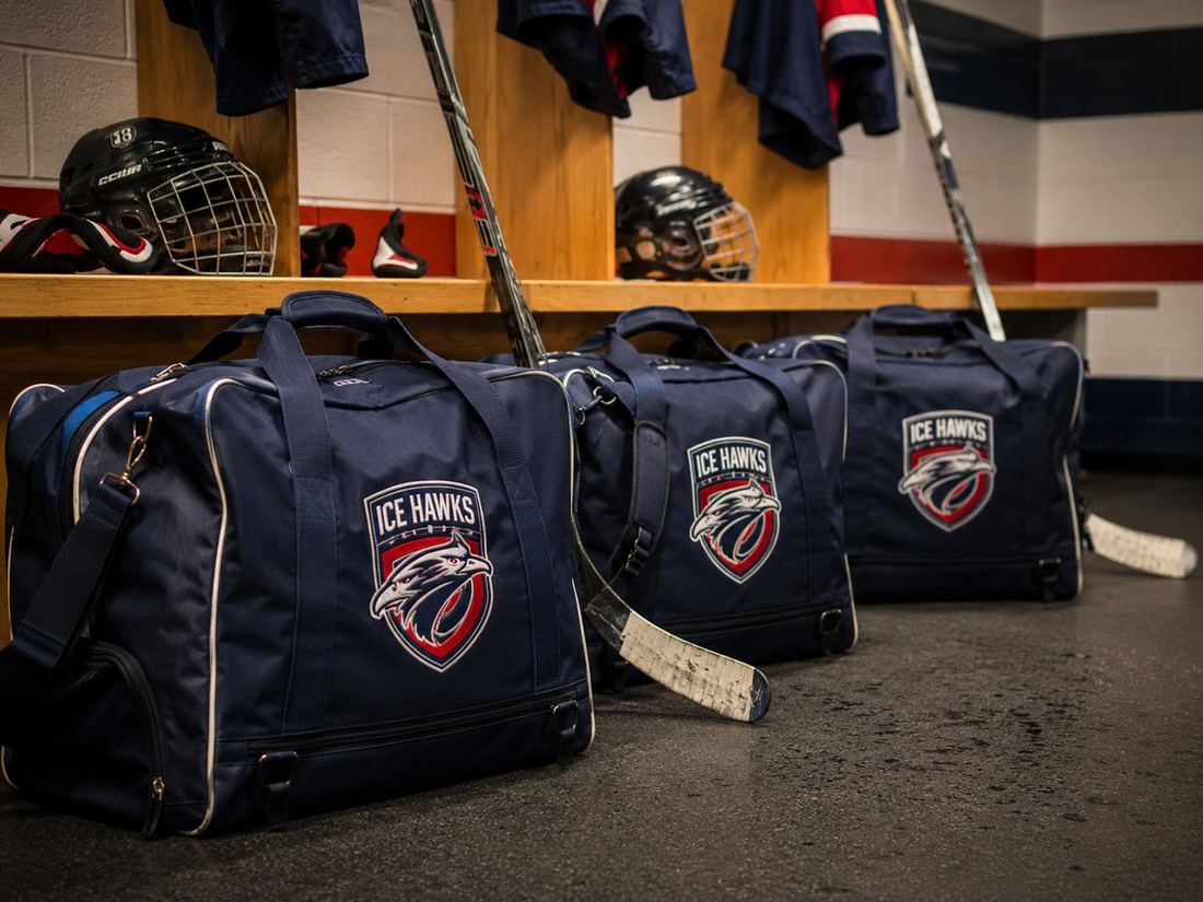Custom printed hockey bags with logo