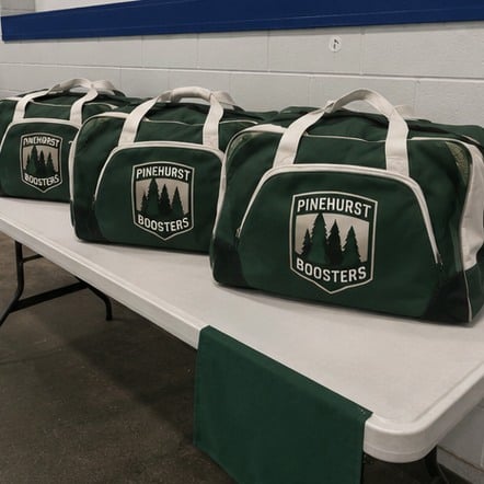Customized hockey bags for team boosters and fundraising