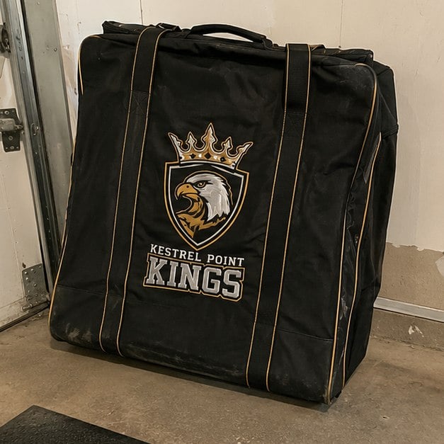 Personalized hockey bags — customer photo